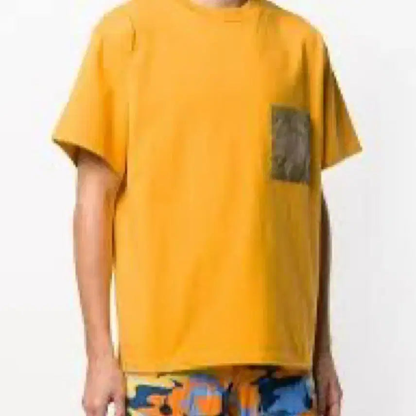 [BUNJANG] Acne Studios x Fjällräven Patch Oversized T-Shirt Yellow / 아크네스튜디오X피엘라벤 패치티셔츠