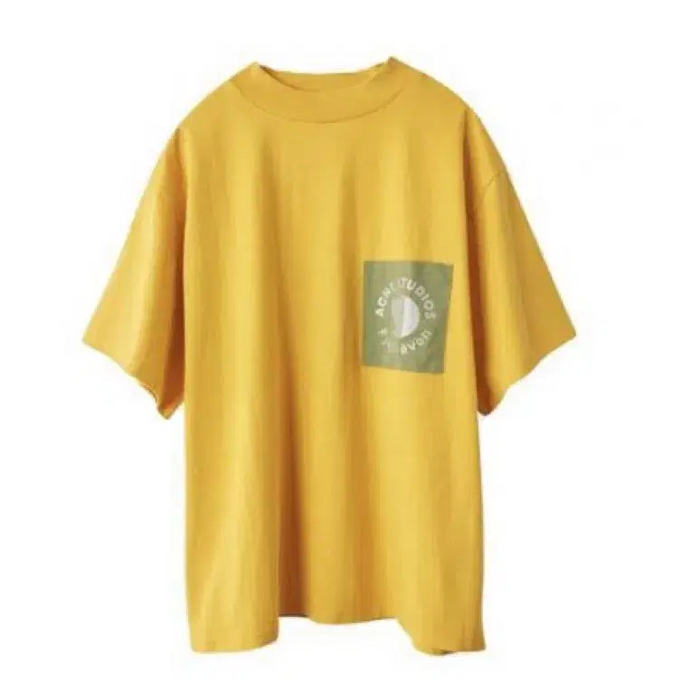 [BUNJANG] Acne Studios x Fjällräven Patch Oversized T-Shirt Yellow / 아크네스튜디오X피엘라벤 패치티셔츠