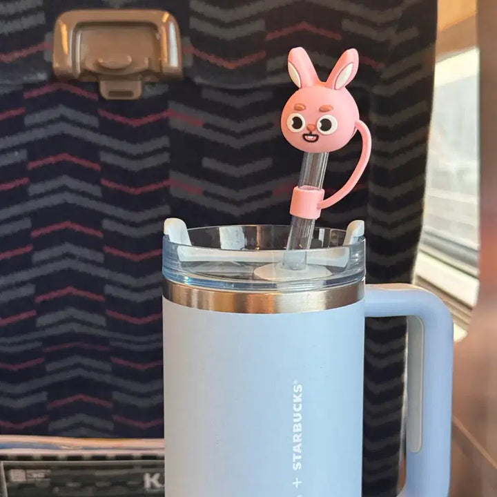 [BUNJANG] DAY6 Denimals Cold Cup Straw Stoppers Bundle Set / 데이식스 콜드컵 마개 성진 영케이 영현 도운 데니멀즈 방 케 필 일괄
