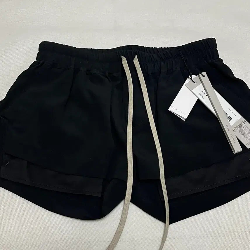 [SOLD OUT] (새상품)[42] 릭오웬스 26ss Fog 복서 쇼츠/블랙 실크