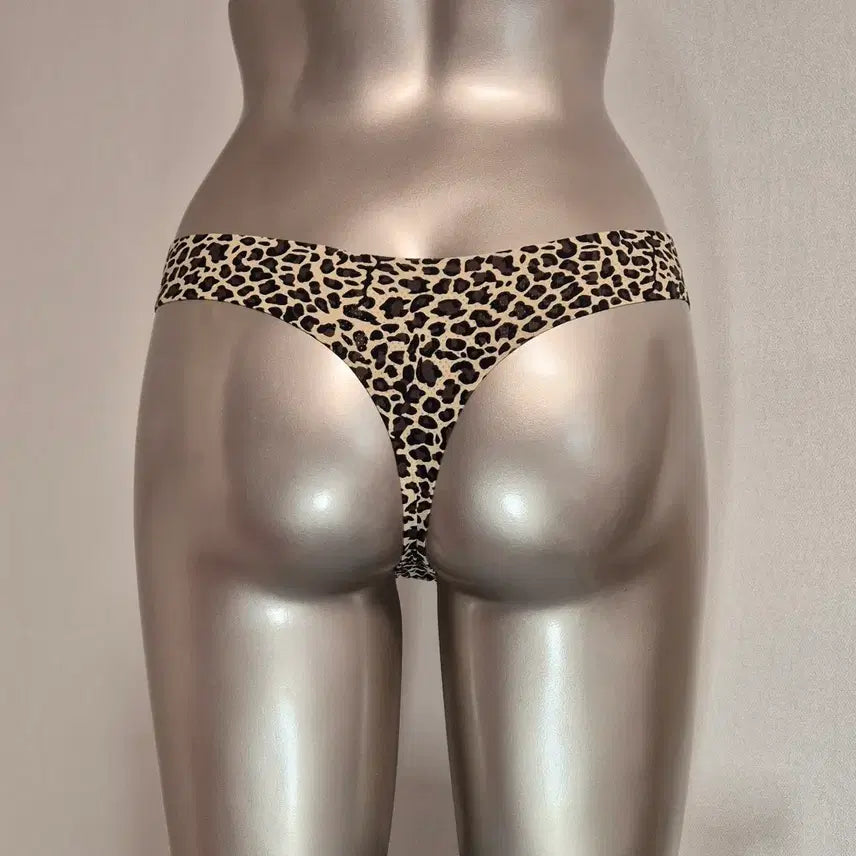 [BUNJANG] Leopard Pattern Beige Panties / 레오파드 패턴 여성 속옷 팬티