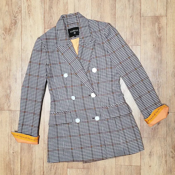 [BUNJANG] Egoist Double Check Jacket / 에고이스트(EGOIST) 더블 체크자켓 55-66 새상품
