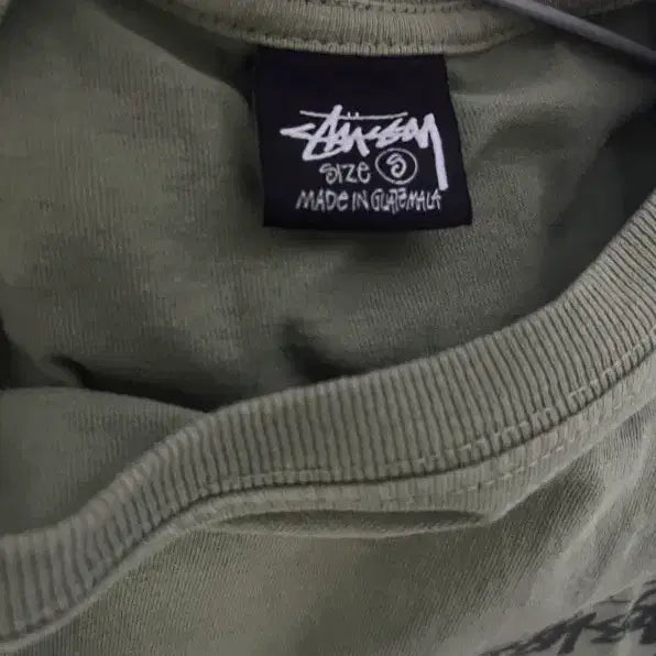 [BUNJANG] Stussy Dice Short Sleeve T-shirt / 스투시 피그먼트 다이스 반팔 카키 S 판매