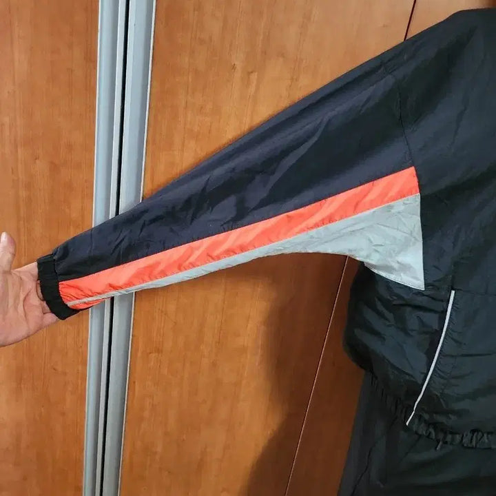 [BUNJANG] Adidas Color Block Windbreaker Jacket (M) / 아디다스삼선 빅로고 컬러블록 바람막이 자켓 (M)
