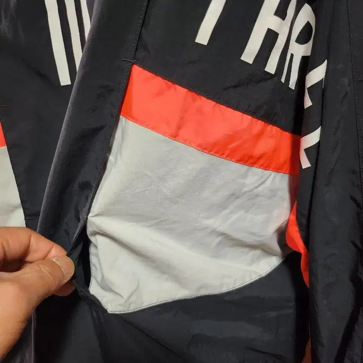 [BUNJANG] Adidas Color Block Windbreaker Jacket (M) / 아디다스삼선 빅로고 컬러블록 바람막이 자켓 (M)
