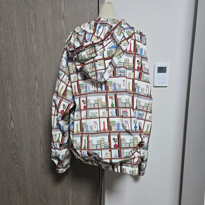 [BUNJANG] Beanpole Bookcase Pattern Hoodie Zip-Up Jacket (Overfit) / !!오늘만 이 가격  빈폴 책꽂이 패턴 후드 집업 자켓 오버핏