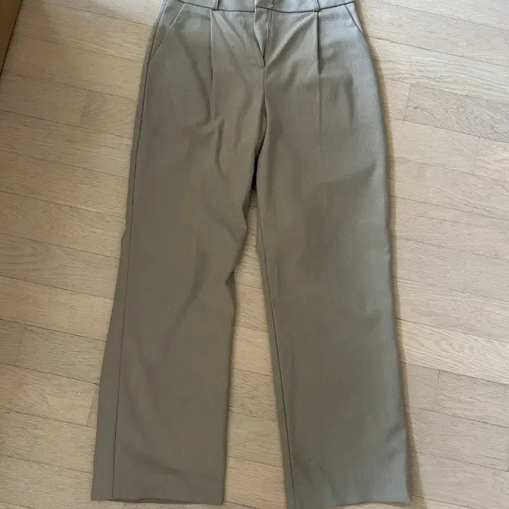 [BUNJANG] Beige Wide Slacks / 베이지색 와이드 슬랙스 가을용