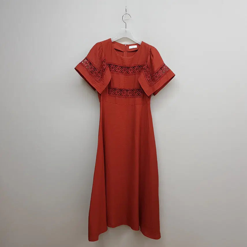 [BUNJANG] Sandro Lace Panel Long Dress - Size 38 / SANDRO 산드로 레이스 패널 원피스 38사이즈