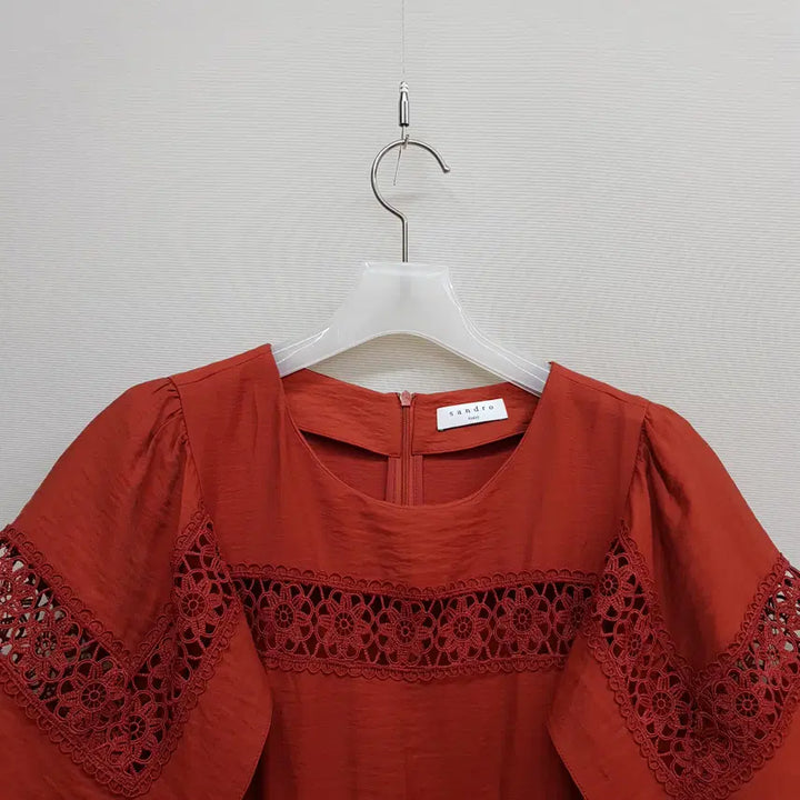 [BUNJANG] Sandro Lace Panel Long Dress - Size 38 / SANDRO 산드로 레이스 패널 원피스 38사이즈