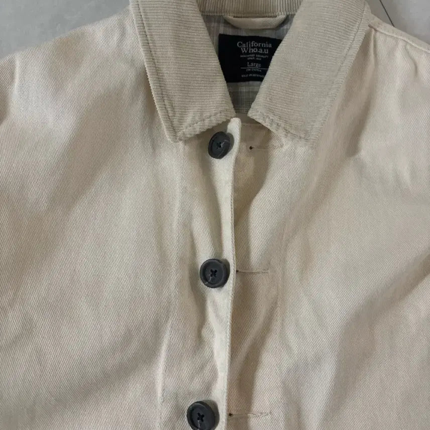 [BUNJANG] Who.A.U California Beige Shirt Jacket (Large) / 캘리포니아 Who.A.U 베이지색 셔츠 자켓라지