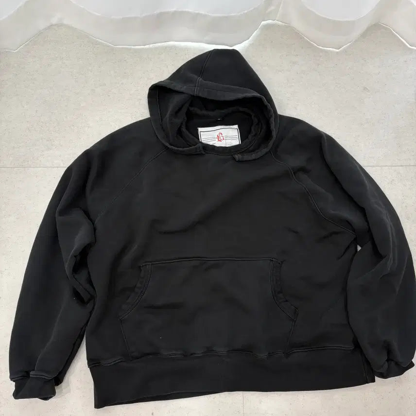 [BUNJANG] Blackout Cut Hoodie L / 블랙아웃 커티드 후드 L