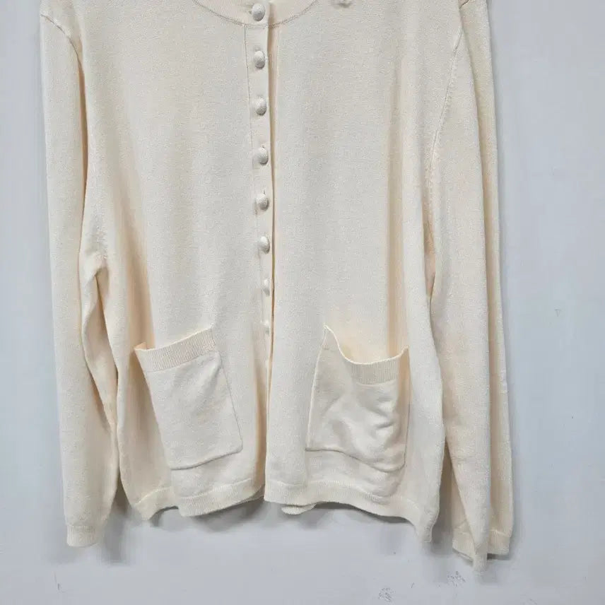 [BUNJANG] ZARA Ivory Soft 7/4 Cardigan / 자라 아이보리 부들 7부가디건