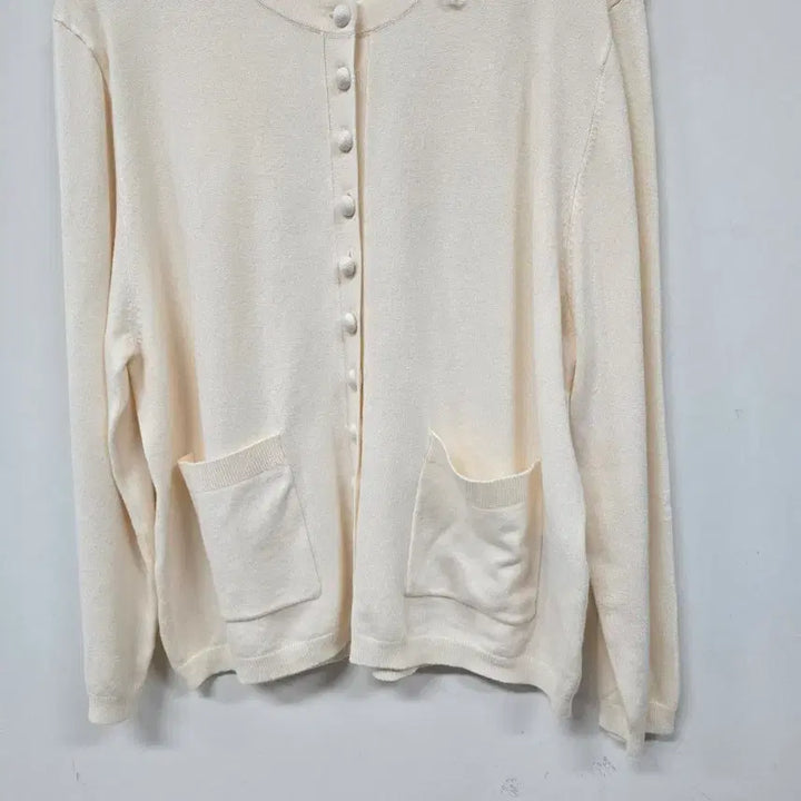 [BUNJANG] ZARA Ivory Soft 7/4 Cardigan / 자라 아이보리 부들 7부가디건