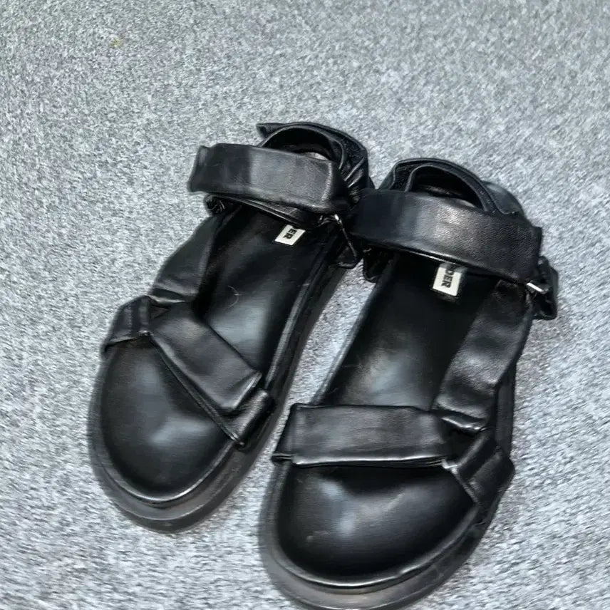 [BUNJANG] Jil Sander Black Ankle Strap Sandals Size 280 / 질샌더 앵클 스트랩 샌들 280