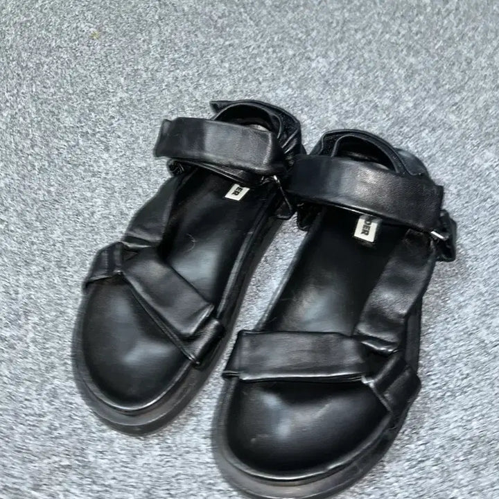 [BUNJANG] Jil Sander Black Ankle Strap Sandals Size 280 / 질샌더 앵클 스트랩 샌들 280