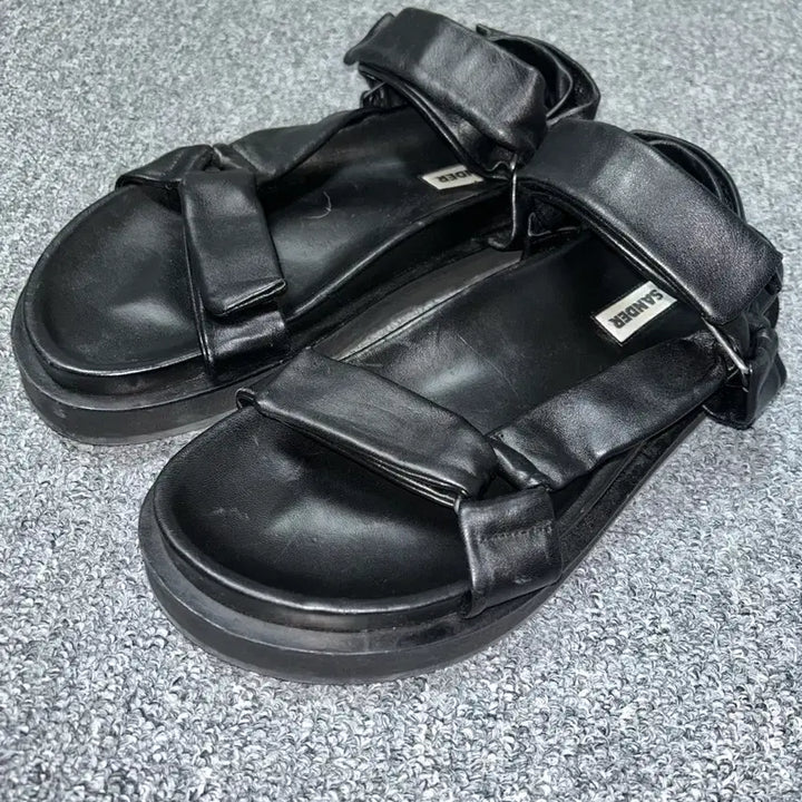 [BUNJANG] Jil Sander Black Ankle Strap Sandals Size 280 / 질샌더 앵클 스트랩 샌들 280