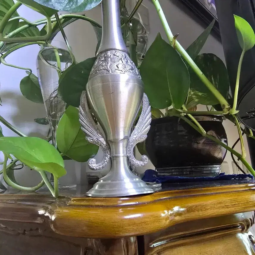 [BUNJANG] Antique Style Pewter Vase / 높이25cm/  앤틱 스타일 주석 꽃병