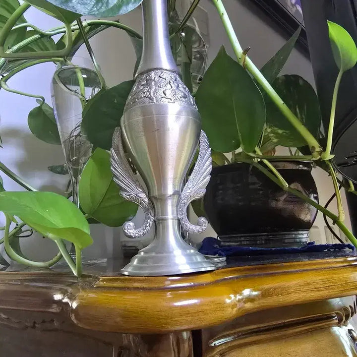 [BUNJANG] Antique Style Pewter Vase / 높이25cm/  앤틱 스타일 주석 꽃병