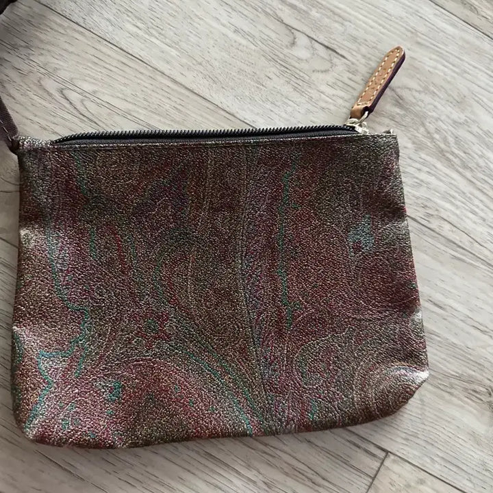 [BUNJANG] ETRO Paisley Pattern Crossbody Bag + Mini Pouch / 에트로 ETRO 페이즐리 패턴 크로스백 + 미니 파우치