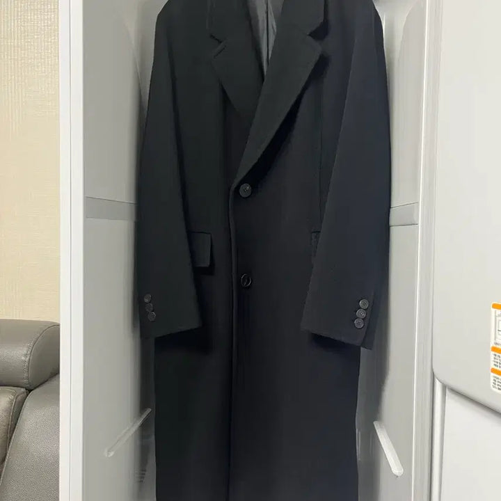 [BUNJANG] Solid Homme 23FW Black Cashmere Handmade Robe Coat Size 46 / 솔리드옴므 23fw 블랙 캐시미어 핸드메이드 로브 코트 46사이즈