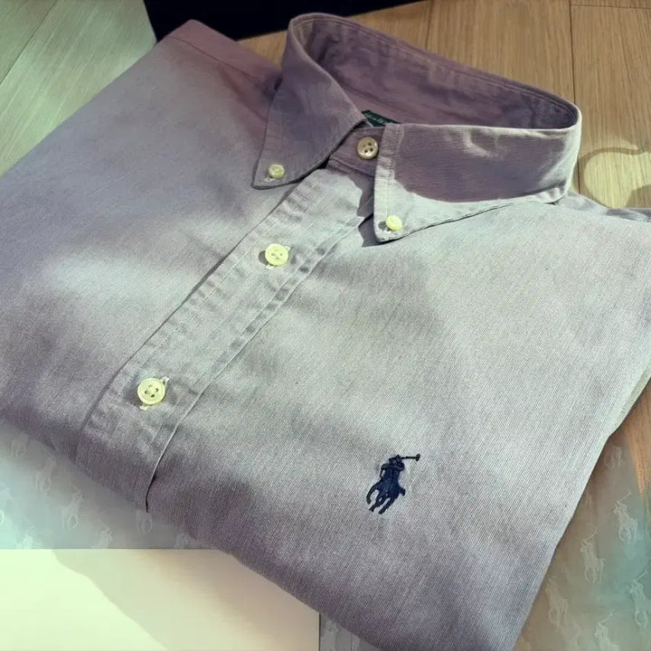 [SOLD OUT] 폴로 랄프로렌 셔츠 커스텀핏 연퍼플컬러 100사이즈 1회착
