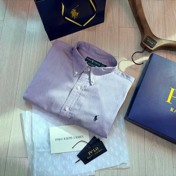 [SOLD OUT] 폴로 랄프로렌 셔츠 커스텀핏 연퍼플컬러 100사이즈 1회착