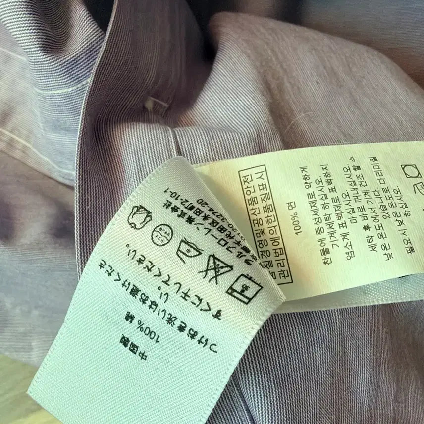 [SOLD OUT] 폴로 랄프로렌 셔츠 커스텀핏 연퍼플컬러 100사이즈 1회착