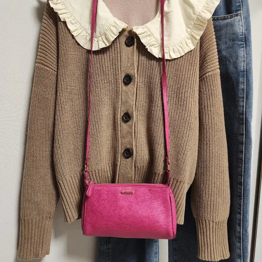 [BUNJANG] Fendi Leather Mini Crossbody Bag / 펜디 가죽  미니 크로스백