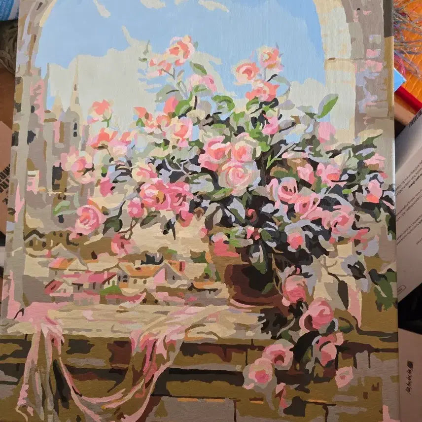 [BUNJANG] DIY Painting Kit Rose Painting / DIY 페인팅 키트 장미꽃 그림