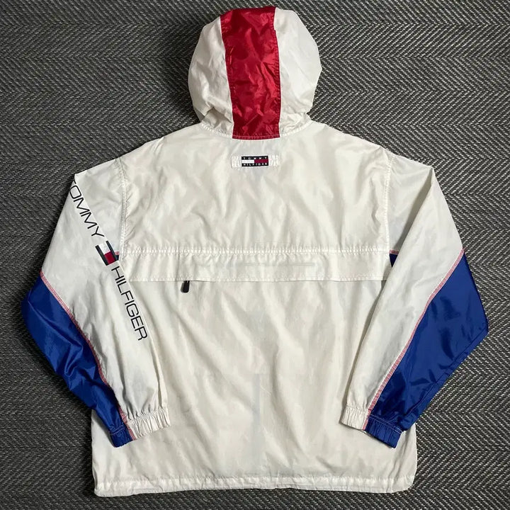 [BUNJANG] Tommy Hilfiger Spellout Big Logo Windbreaker Jacket / 00s 타미힐피거 스펠아웃 빅로고 바람막이o 5013