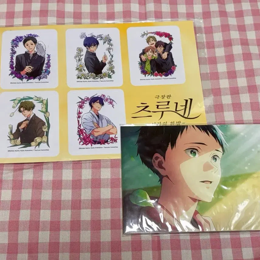 [BUNJANG] Tsurune The Movie Special Postcard and Sticker Bundle Set / 츠루네 극장판 특전 엽서 스티커 양도