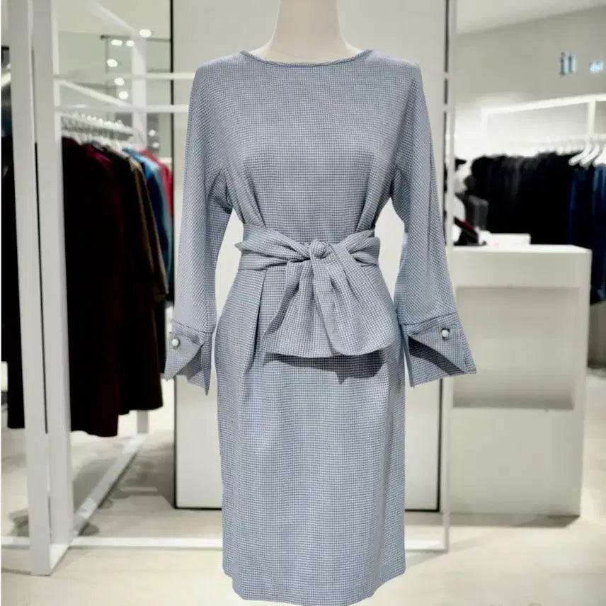 [BUNJANG] It MICHAA Check Ribbon Dress / 새상품) 잇미샤 체크 리본원피스44