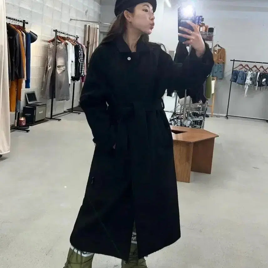 [BUNJANG] The Mysterious Hotel Maxi Coat / 더미스테리어스호텔 맥시 코트