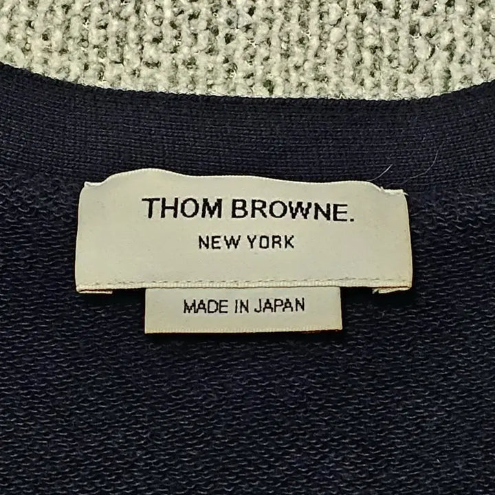 [BUNJANG] Thom Browne Navy Cardigan with Diagonal Stripe Detail / [3 사이즈] 톰브라운 사선완장 네이비 가디건