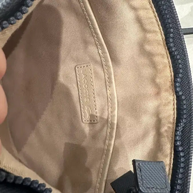 [BUNJANG] Lacoste Navy Crossbody Bag / 라코스테 네이비 크로스백