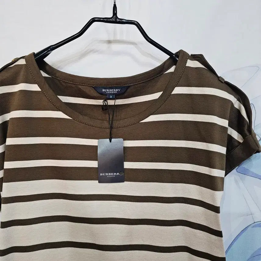 [BUNJANG] Burberry Striped T-shirt / 버버리 스트라이프 티셔츠