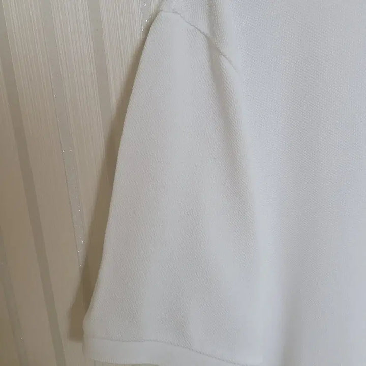 [BUNJANG] AMI White Small Heart Embroidered Polo Shirt / [L] 아미 화이트 스몰 하트자수 반팔 카라티 BFHPL001