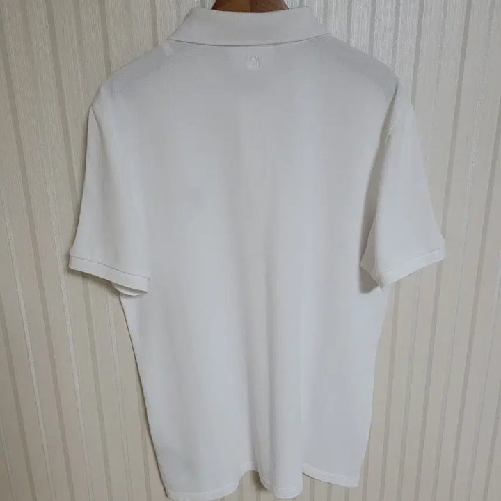 [BUNJANG] AMI White Small Heart Embroidered Polo Shirt / [L] 아미 화이트 스몰 하트자수 반팔 카라티 BFHPL001