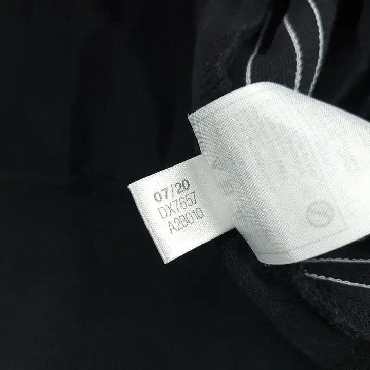[BUNJANG] Adidas Black White Logo Cotton Blend Hooded Zip-up Jacket / 아디다스 블랙 화이트 로고 삼선 코튼블렌드 후드집업 M-L