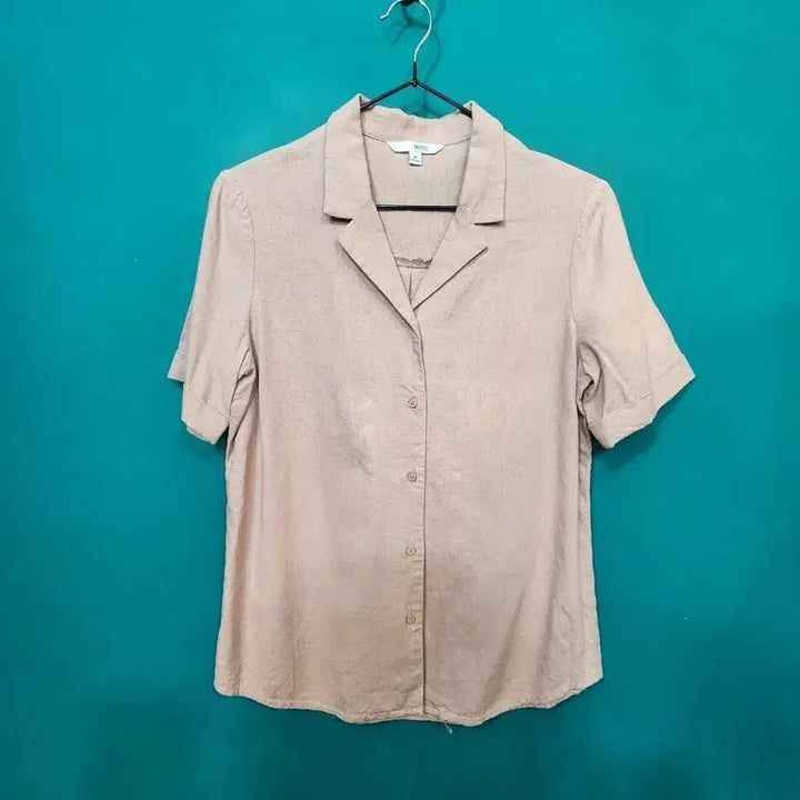 [BUNJANG] Mixxo Linen Blend Short-Sleeve Shirt / mixxo미쏘 여성 린넨혼방 반팔셔츠
