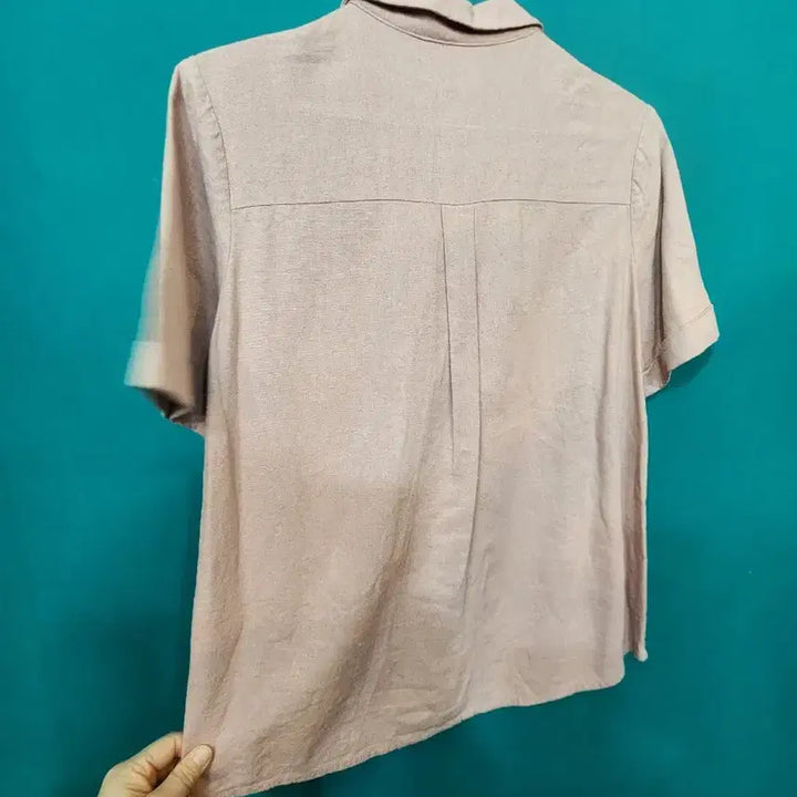 [BUNJANG] Mixxo Linen Blend Short-Sleeve Shirt / mixxo미쏘 여성 린넨혼방 반팔셔츠