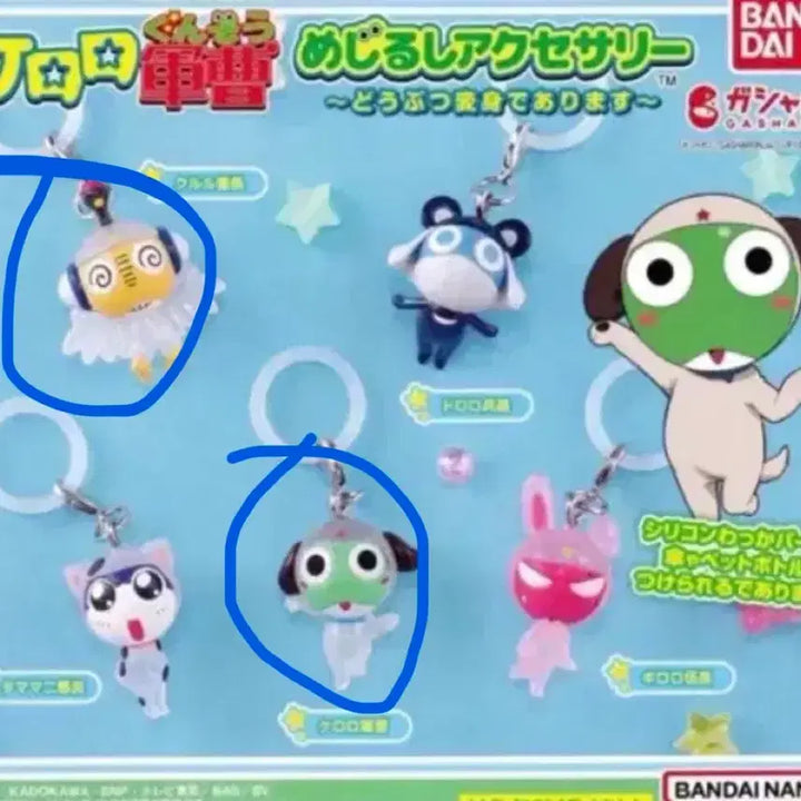 [BUNJANG] Keroro Transforms! Sgt. Keroro Kururu Gacha Keyring / 미개봉 케로로 동물로 변신 메지루시 가챠 키링 개구리 중사 쿠루루