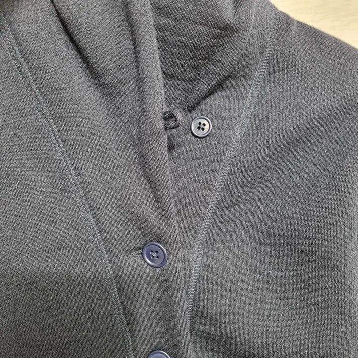 [BUNJANG] Polo Shoulder Collar Cardigan (Navy) Women&