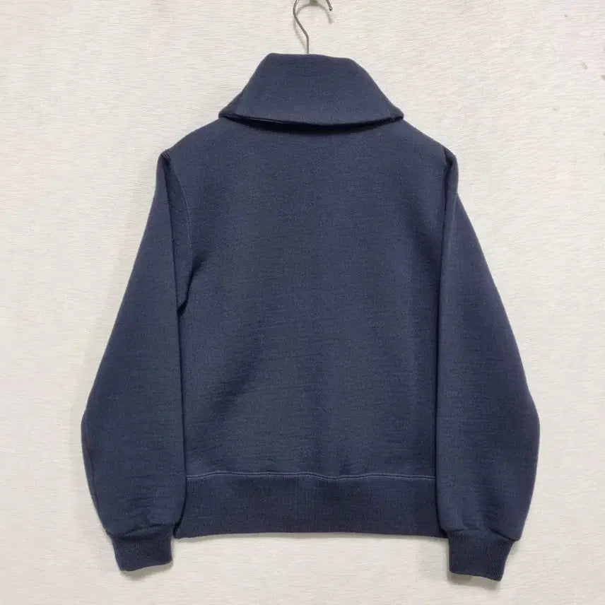 [BUNJANG] Polo Shoulder Collar Cardigan (Navy) Women&