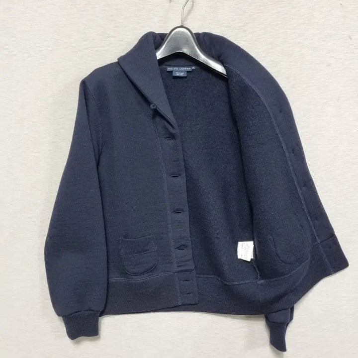 [BUNJANG] Polo Shoulder Collar Cardigan (Navy) Women&