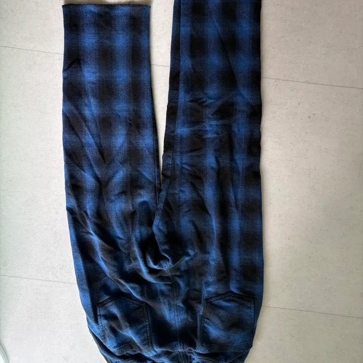 [BUNJANG] Restats Checkered Pants Blue / 리스탯츠 체크팬츠 블루 1