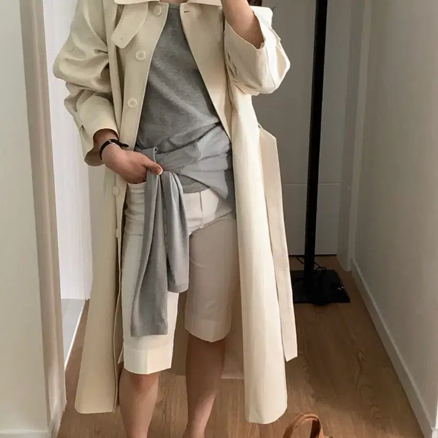 [BUNJANG] Mute Label Trench Coat / 뮤트라벨 트렌치코트