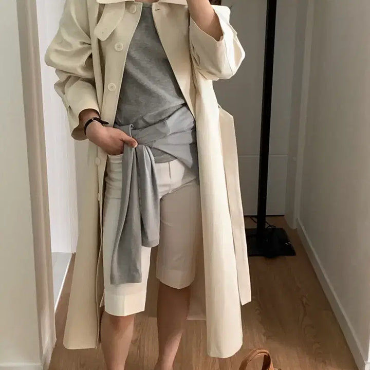 [BUNJANG] Mute Label Trench Coat / 뮤트라벨 트렌치코트