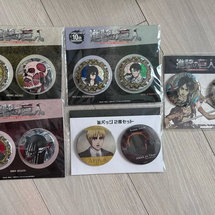 [BUNJANG] Attack on Titan Badge Set / 진격의 거인 뱃지 세트