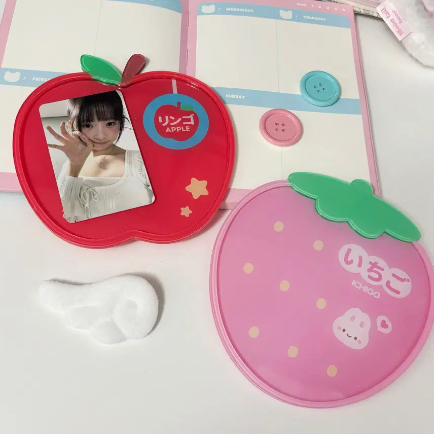 [BUNJANG] Strawberry, Apple, and Narutomaki Acrylic Tray / 사과 / 나루토마키 / 딸기 아크릴 트레이